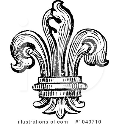 Royalty-Free (RF) Fleur De Lys Clipart Illustration by BestVector - Stock Sample #1049710