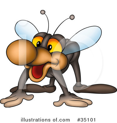 Royalty-Free (RF) Flies Clipart Illustration by dero - Stock Sample #35101