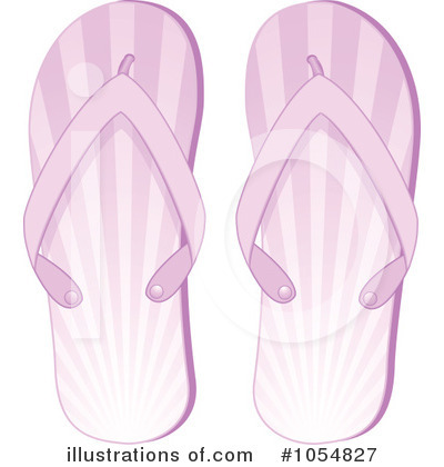Royalty-Free (RF) Flip Flops Clipart Illustration by elaineitalia - Stock Sample #1054827