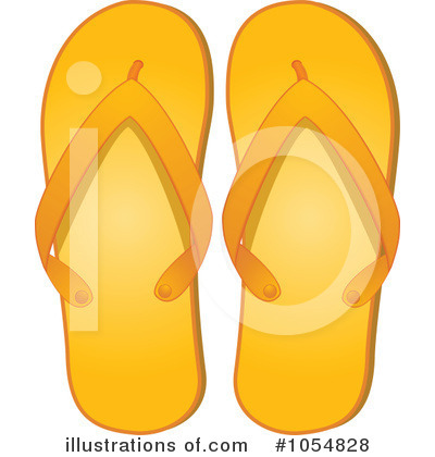 Royalty-Free (RF) Flip Flops Clipart Illustration by elaineitalia - Stock Sample #1054828