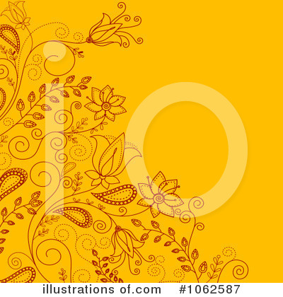 Royalty-Free (RF) Floral Background Clipart Illustration by Vector Tradition SM - Stock Sample #1062587