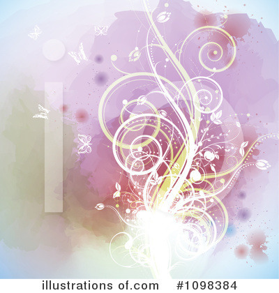 Royalty-Free (RF) Floral Background Clipart Illustration by MilsiArt - Stock Sample #1098384