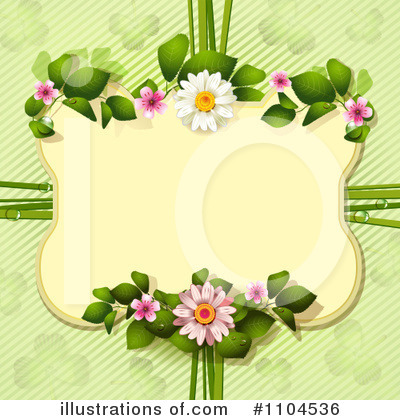 Royalty-Free (RF) Floral Background Clipart Illustration by merlinul - Stock Sample #1104536