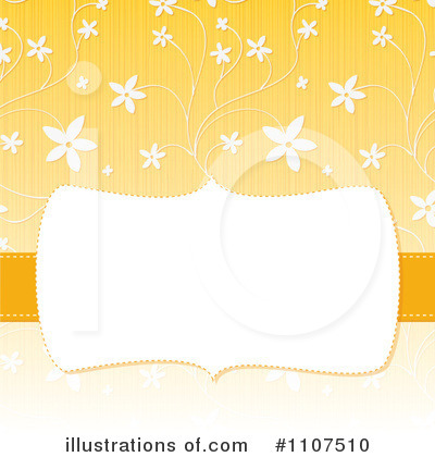 Floral Background Clipart #1107510 by Amanda Kate