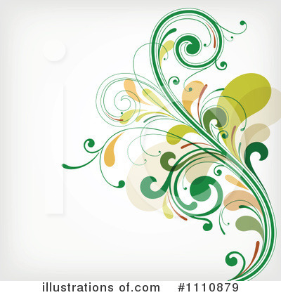 Royalty-Free (RF) Floral Background Clipart Illustration by OnFocusMedia - Stock Sample #1110879