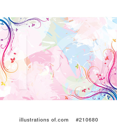 Floral Background Clipart #210680 by MilsiArt
