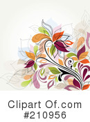Floral Background Clipart #210956 by OnFocusMedia