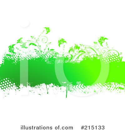 Royalty-Free (RF) Floral Background Clipart Illustration by KJ Pargeter - Stock Sample #215133