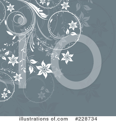 Royalty-Free (RF) Floral Background Clipart Illustration by KJ Pargeter - Stock Sample #228734