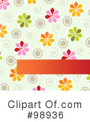 Floral Background Clipart #98936 by Pushkin