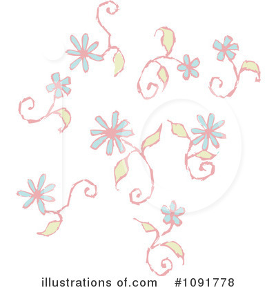 Flowers Clipart #1091778 by Steve Klinkel