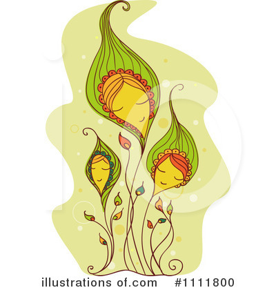 Royalty-Free (RF) Floral Clipart Illustration by BNP Design Studio - Stock Sample #1111800
