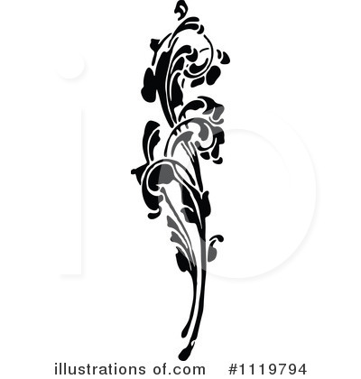 Royalty-Free (RF) Floral Clipart Illustration by Prawny Vintage - Stock Sample #1119794