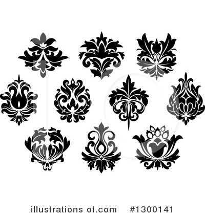 Royalty-Free (RF) Floral Clipart Illustration by Vector Tradition SM - Stock Sample #1300141