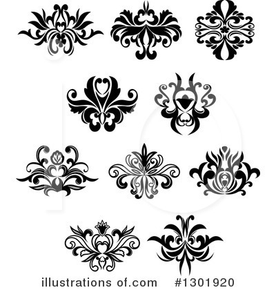 Floral Design Element Clipart #1301920 by Vector Tradition SM