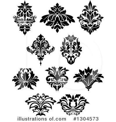 Flower Design Element Clipart #1304573 by Vector Tradition SM