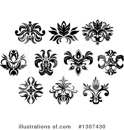 Floral Design Element Clipart #1307430 by Vector Tradition SM