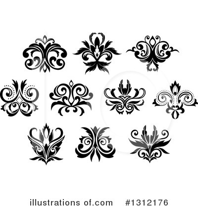 Flower Design Element Clipart #1312176 by Vector Tradition SM