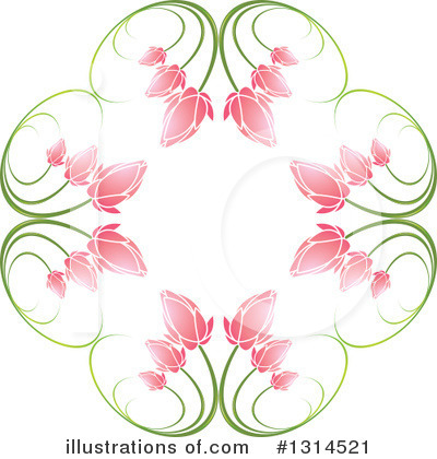 Royalty-Free (RF) Floral Clipart Illustration by Lal Perera - Stock Sample #1314521