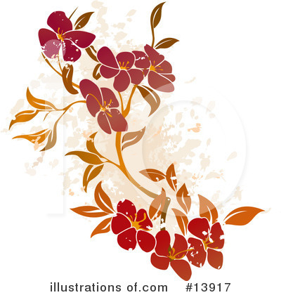 Flowers Clipart #13917 by AtStockIllustration
