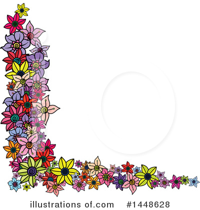 Floral Border Clipart #1448628 by Prawny