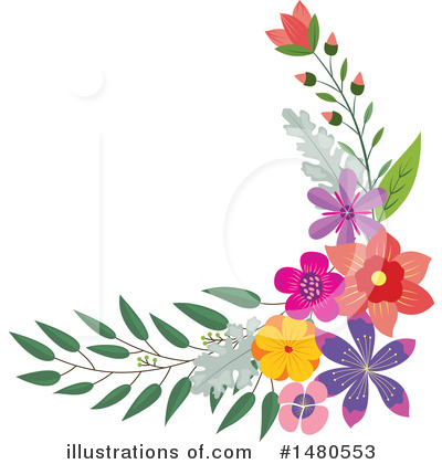 Royalty-Free (RF) Floral Clipart Illustration by Cherie Reve - Stock Sample #1480553