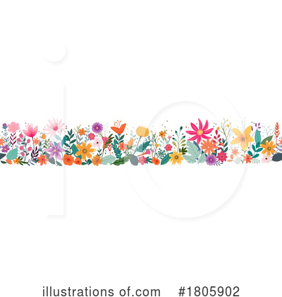 Wildflowers Clipart #1805902 by AtStockIllustration