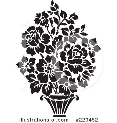 Royalty-Free (RF) Floral Clipart Illustration by BestVector - Stock Sample #229452