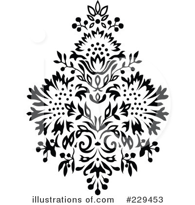 Royalty-Free (RF) Floral Clipart Illustration by BestVector - Stock Sample #229453