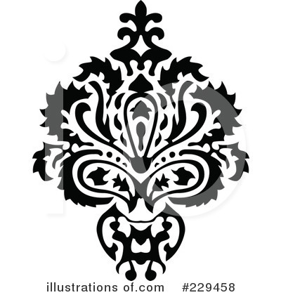 Royalty-Free (RF) Floral Clipart Illustration by BestVector - Stock Sample #229458