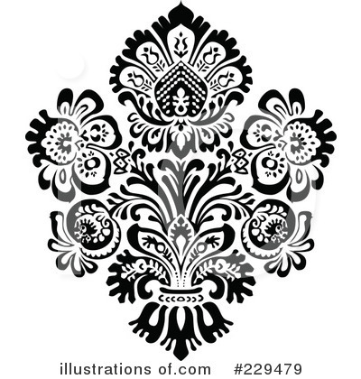 Royalty-Free (RF) Floral Clipart Illustration by BestVector - Stock Sample #229479