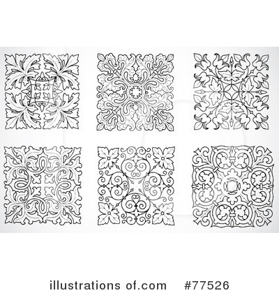 Royalty-Free (RF) Floral Clipart Illustration by BestVector - Stock Sample #77526