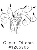 Floral Design Element Clipart #1285965 by Cherie Reve