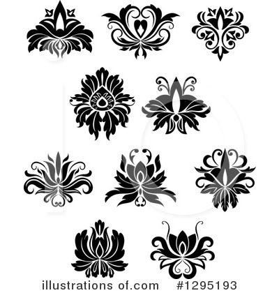 Flower Design Element Clipart #1295193 by Vector Tradition SM