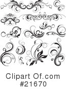 Floral Elements Clipart #21670 by OnFocusMedia
