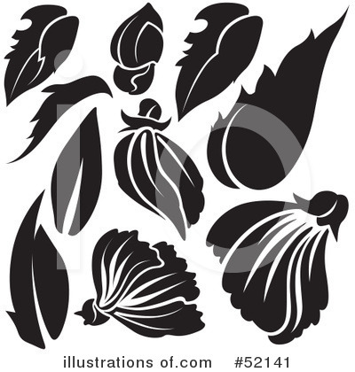 Royalty-Free (RF) Floral Elements Clipart Illustration by dero - Stock Sample #52141