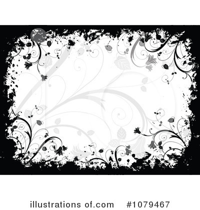 Royalty-Free (RF) Floral Grunge Clipart Illustration by KJ Pargeter - Stock Sample #1079467