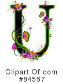 Floral Letter Clipart #84567 by BNP Design Studio