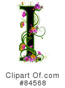 Floral Letter Clipart #84568 by BNP Design Studio