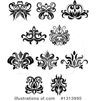 Floral Design Element Clipart #1313995 by Vector Tradition SM