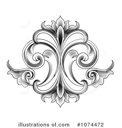 Royalty-Free (RF) Flourish Clipart Illustration by vectorace - Stock Sample #1074472