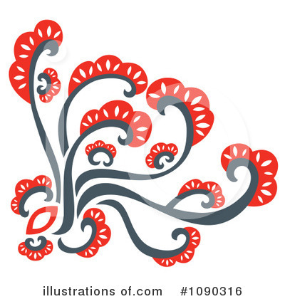 Royalty-Free (RF) Flourish Clipart Illustration by Cherie Reve - Stock Sample #1090316