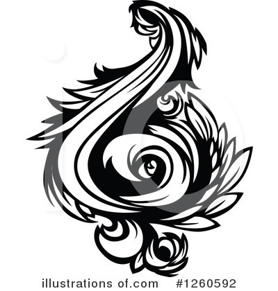 Royalty-Free (RF) Flourish Clipart Illustration by Chromaco - Stock Sample #1260592