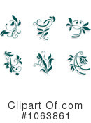 Flourishes Clipart #1063861 by Vector Tradition SM