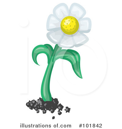 Daisy Clipart #101842 by Leo Blanchette