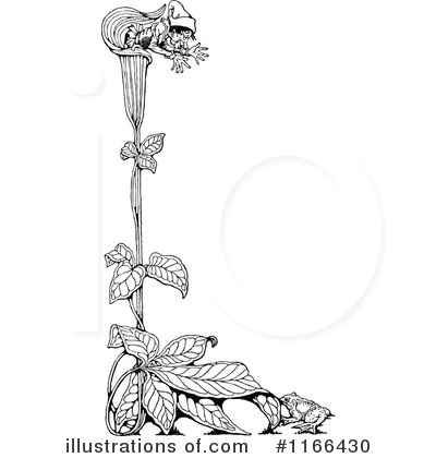 Royalty-Free (RF) Flower Clipart Illustration by Prawny Vintage - Stock Sample #1166430