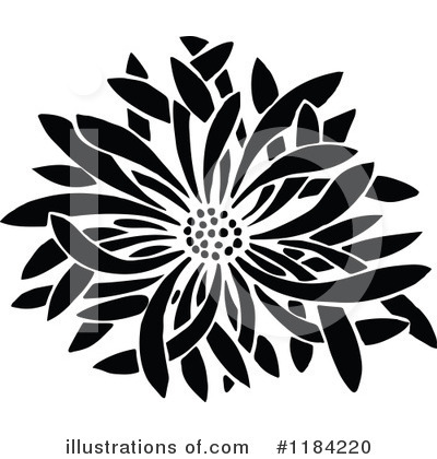 Royalty-Free (RF) Flower Clipart Illustration by Prawny Vintage - Stock Sample #1184220