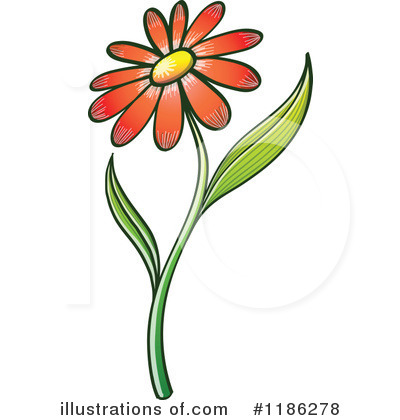 Royalty-Free (RF) Flower Clipart Illustration by Zooco - Stock Sample #1186278