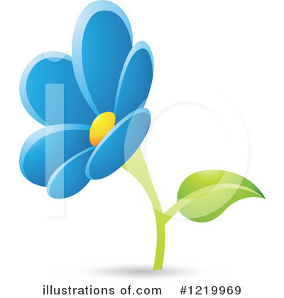 Royalty-Free (RF) Flower Clipart Illustration by cidepix - Stock Sample #1219969