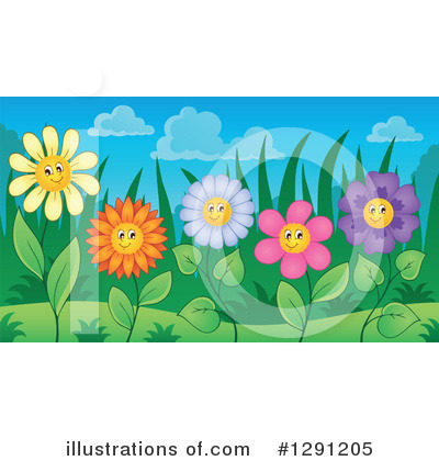 Royalty-Free (RF) Flower Clipart Illustration by visekart - Stock Sample #1291205